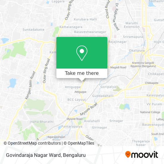 Govindaraja Nagar Ward map