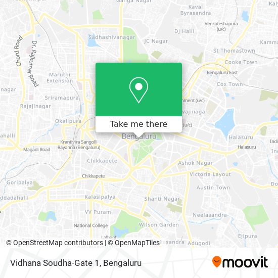 Vidhana Soudha-Gate 1 map