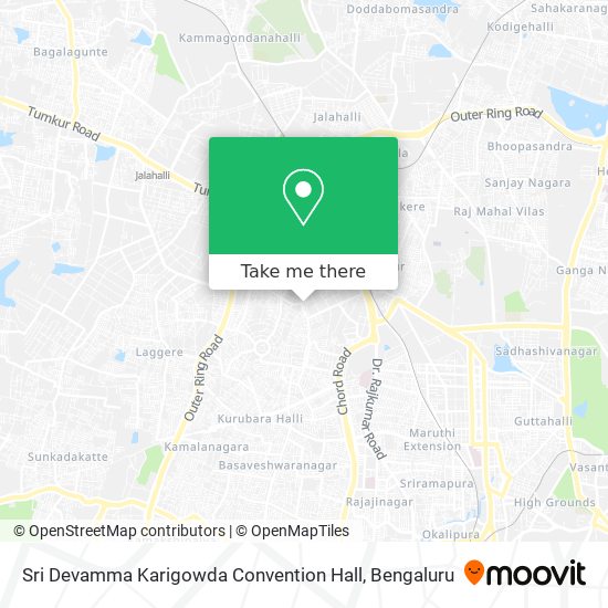 Sri Devamma Karigowda Convention Hall map