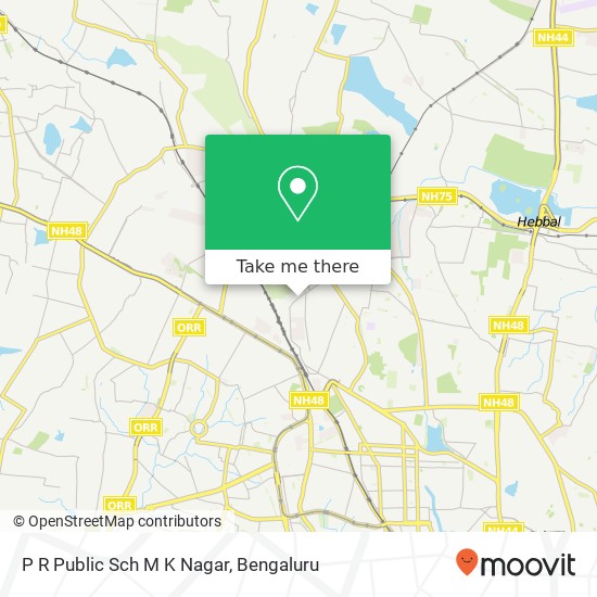 P R Public Sch M K Nagar map