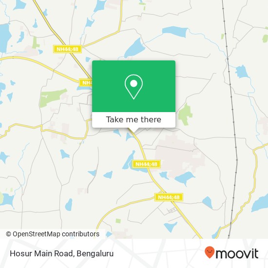 Hosur Main Road map