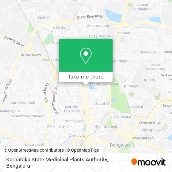 Karnataka State Medicinal Plants Authority map