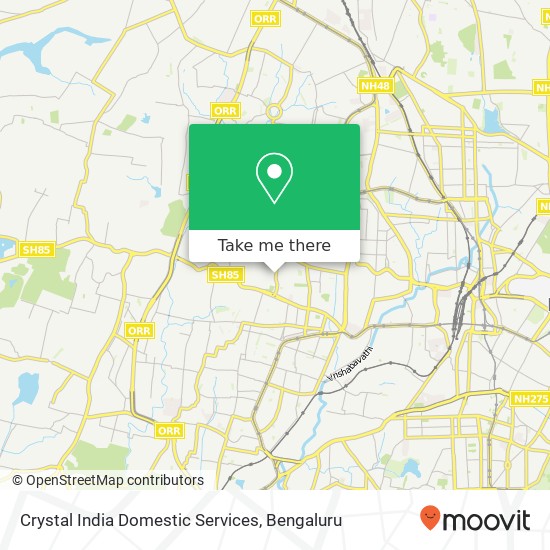 Crystal India Domestic Services map