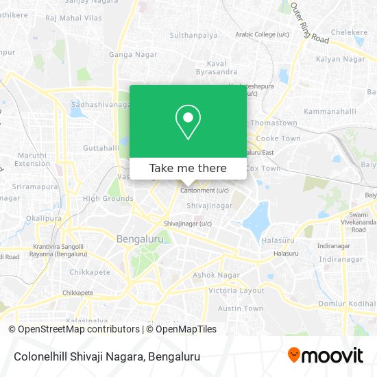 Colonelhill Shivaji Nagara map