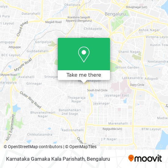 Karnataka Gamaka Kala Parishath map