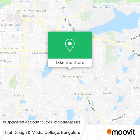Icat Design & Media College map