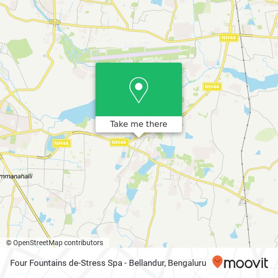 Four Fountains de-Stress Spa - Bellandur map