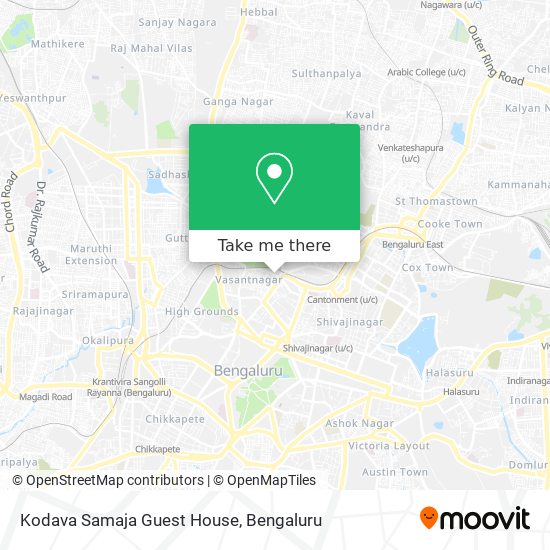 Kodava Samaja Guest House map