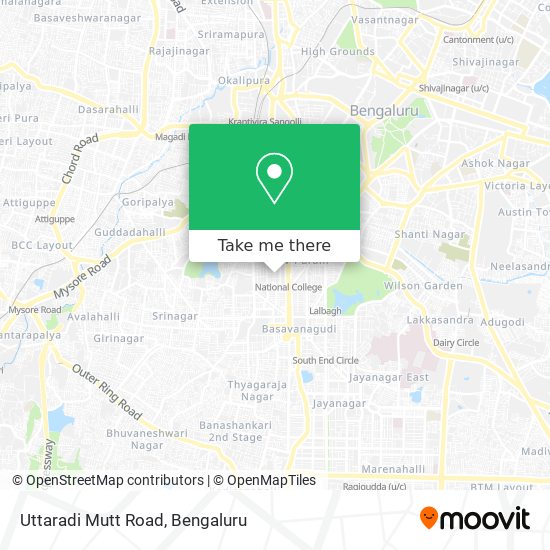 Uttaradi Mutt Road map