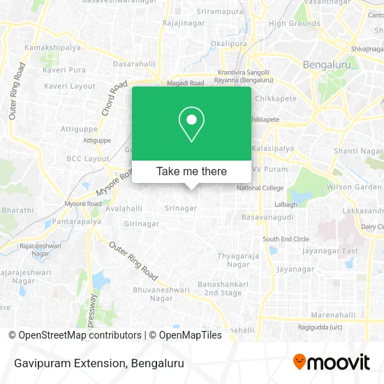 Gavipuram Extension map