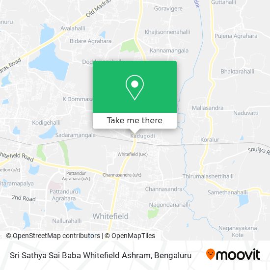 Sri Sathya Sai Baba Whitefield Ashram map