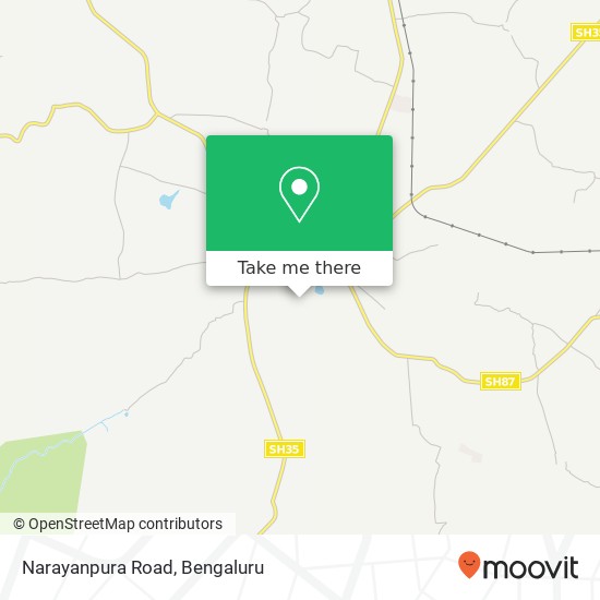 Narayanpura Road map