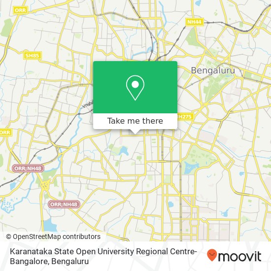 Karanataka State Open University Regional Centre-Bangalore map