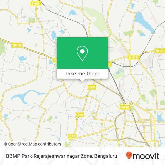 BBMP Park-Rajarajeshwarinagar Zone map