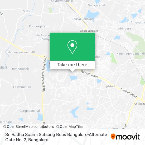 Sri Radha Soami Satsang Beas Bangalore-Alternate Gate No. 2 map