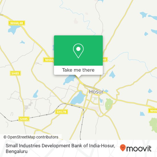 Small Industries Development Bank of India-Hosur map