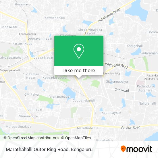 Marathahalli Outer Ring Road map