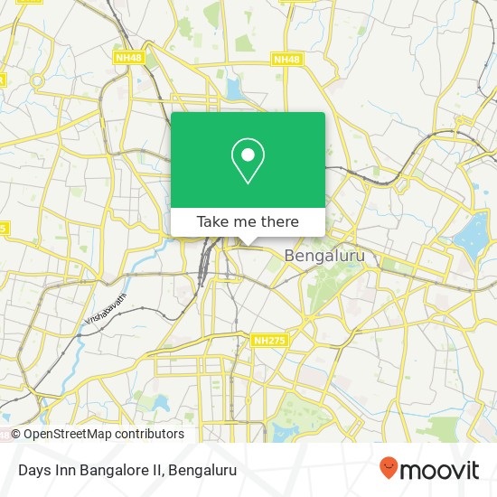 Days Inn Bangalore II map