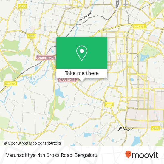 Varunadithya, 4th Cross Road map