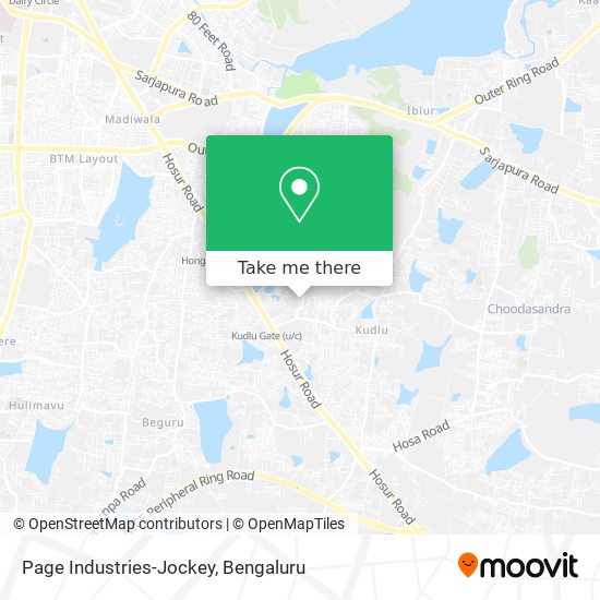 Page Industries-Jockey map
