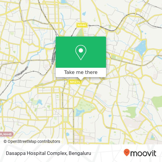 Dasappa Hospital Complex map