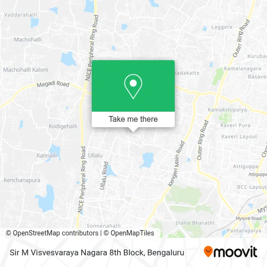 Sir M Visvesvaraya nagara 8th block map