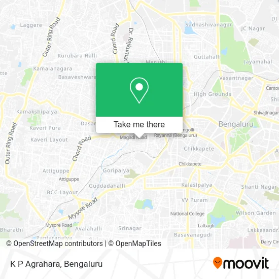 K P Agrahara map