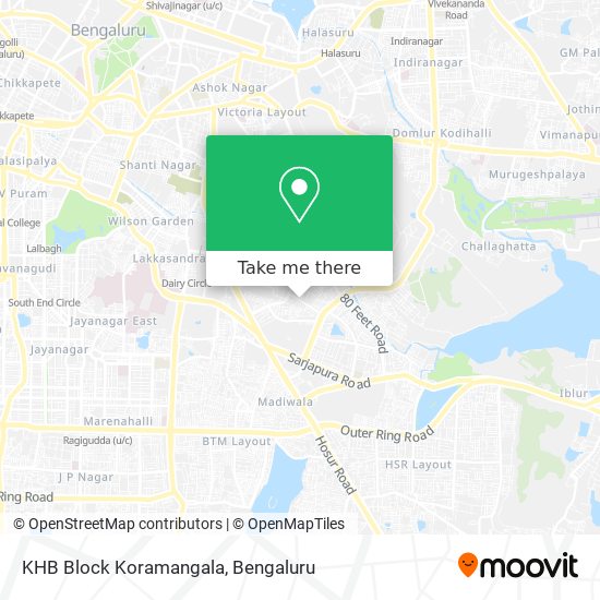 KHB Block Koramangala map