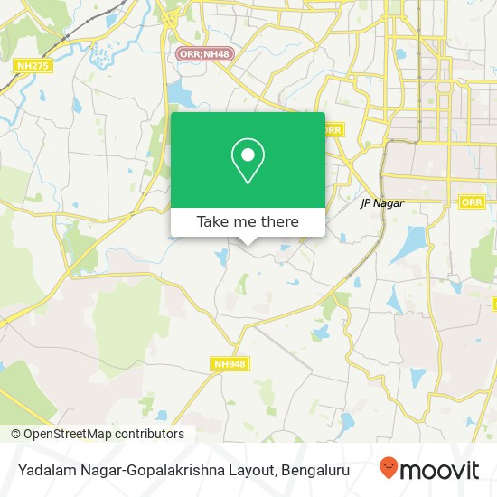 Yadalam Nagar-Gopalakrishna Layout map