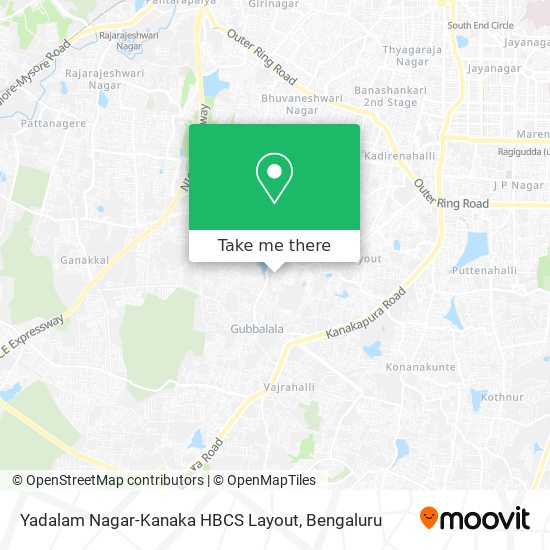 Yadalam Nagar-Kanaka HBCS Layout map