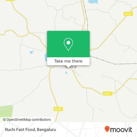 Ruchi Fast Food, Anekal 562106 KA map