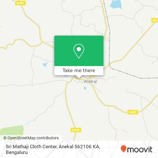 Sri Mathaji Cloth Center, Anekal 562106 KA map