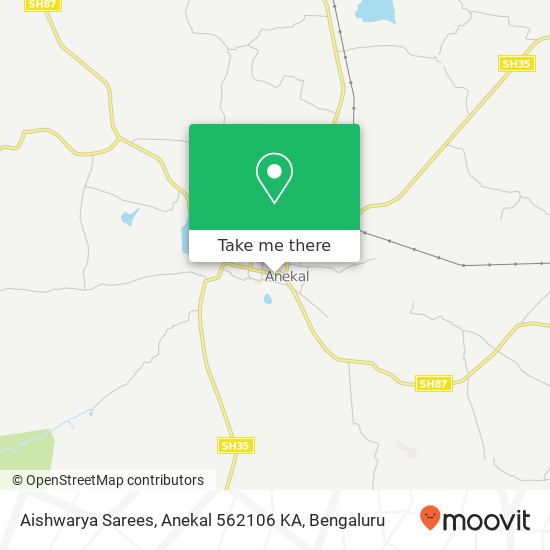Aishwarya Sarees, Anekal 562106 KA map
