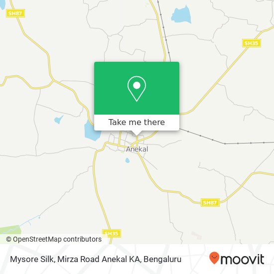 Mysore Silk, Mirza Road Anekal KA map