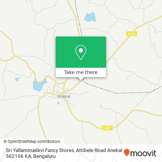 Sri Yallammadevi Fancy Stores, Attibele Road Anekal 562106 KA map