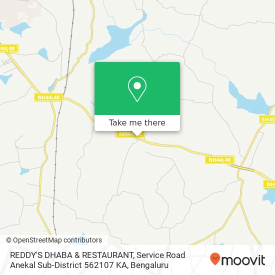 REDDY'S DHABA & RESTAURANT, Service Road Anekal Sub-District 562107 KA map
