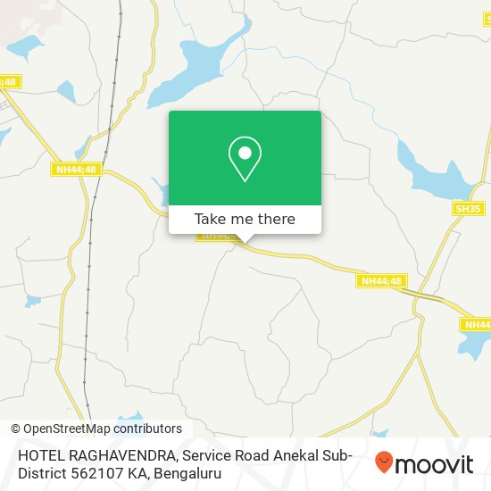 HOTEL RAGHAVENDRA, Service Road Anekal Sub-District 562107 KA map
