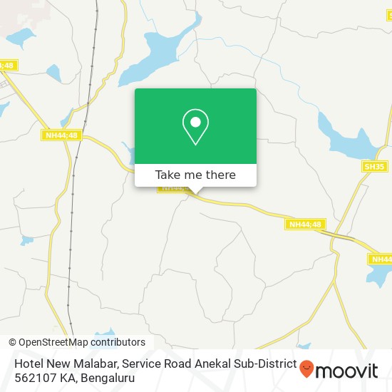 Hotel New Malabar, Service Road Anekal Sub-District 562107 KA map
