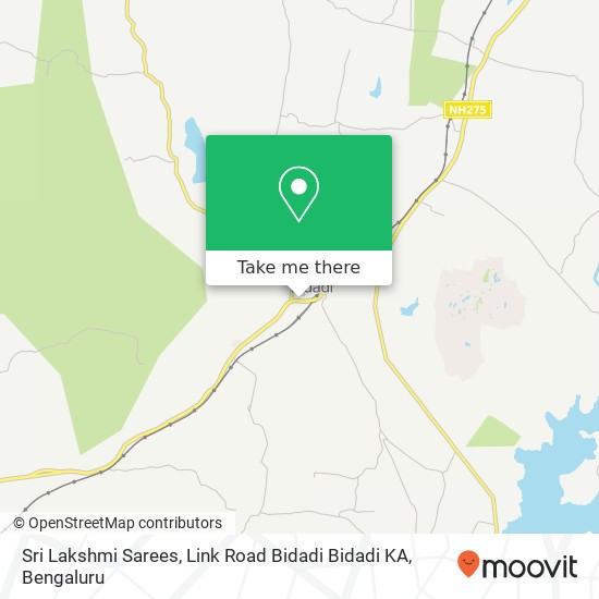 Sri Lakshmi Sarees, Link Road Bidadi Bidadi KA map
