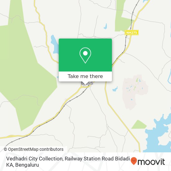 Vedhadri City Collection, Railway Station Road Bidadi KA map