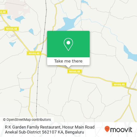 R K Garden Family Restaurant, Hosur Main Road Anekal Sub-District 562107 KA map