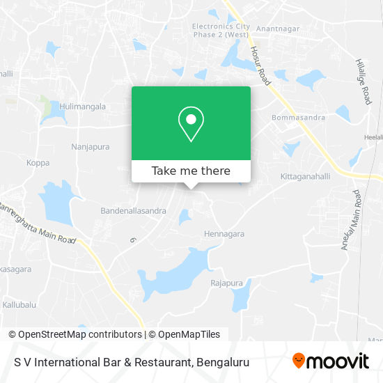 S V International Bar & Restaurant map