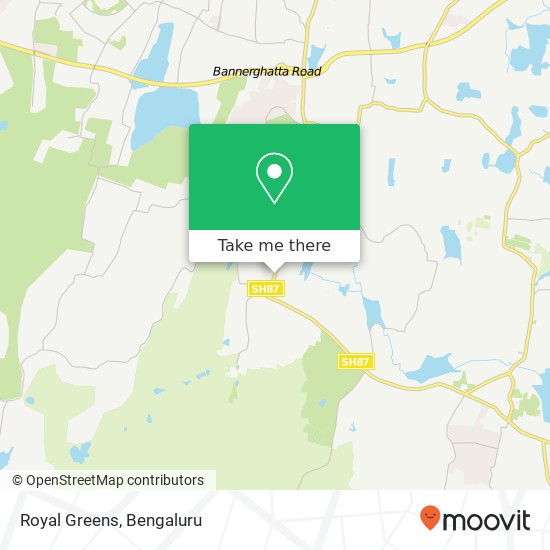 Royal Greens, Bannerghatta Main Road KA map