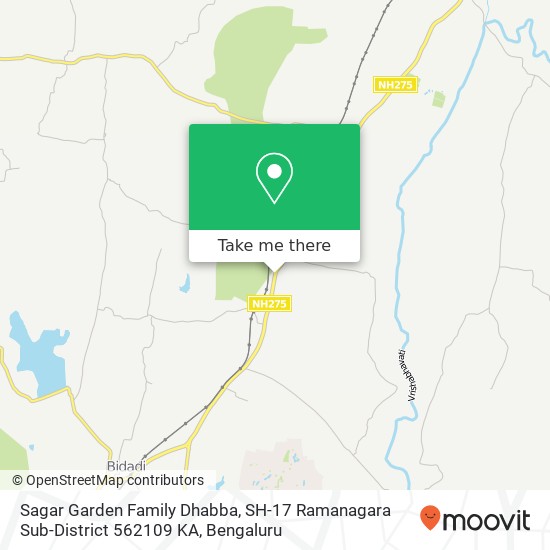 Sagar Garden Family Dhabba, SH-17 Ramanagara Sub-District 562109 KA map