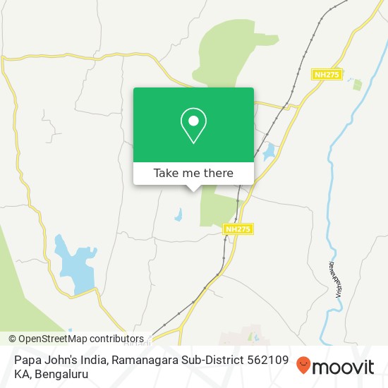 Papa John's India, Ramanagara Sub-District 562109 KA map