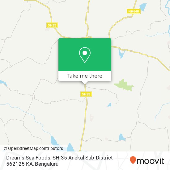 Dreams Sea Foods, SH-35 Anekal Sub-District 562125 KA map