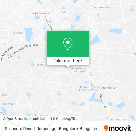 Shilandra Resort Ramanagar Bangalore map