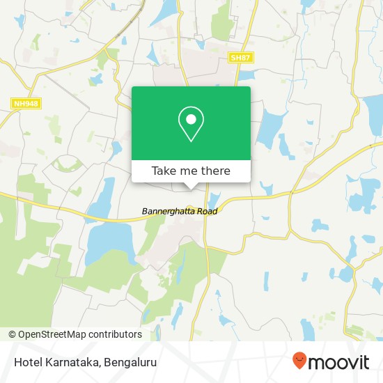 Hotel Karnataka, Bannergatta Road KA map