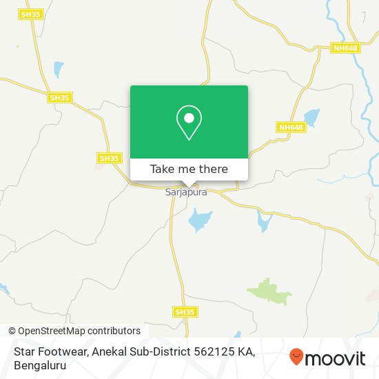 Star Footwear, Anekal Sub-District 562125 KA map