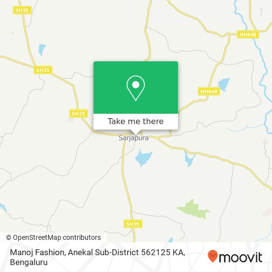 Manoj Fashion, Anekal Sub-District 562125 KA map